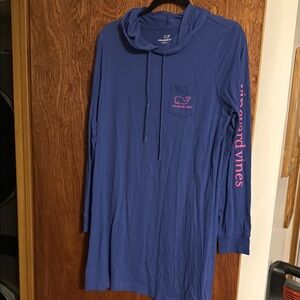 Vineyard Vines Blue Hoodie Dress